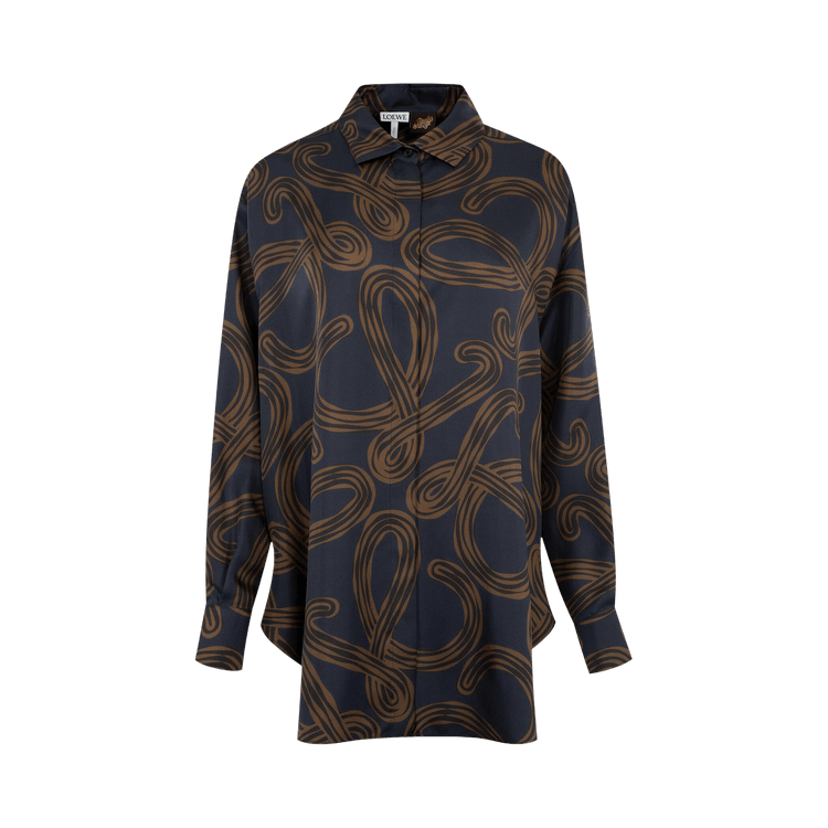 Loewe Relaxed Shirt 'Navy/Brown'