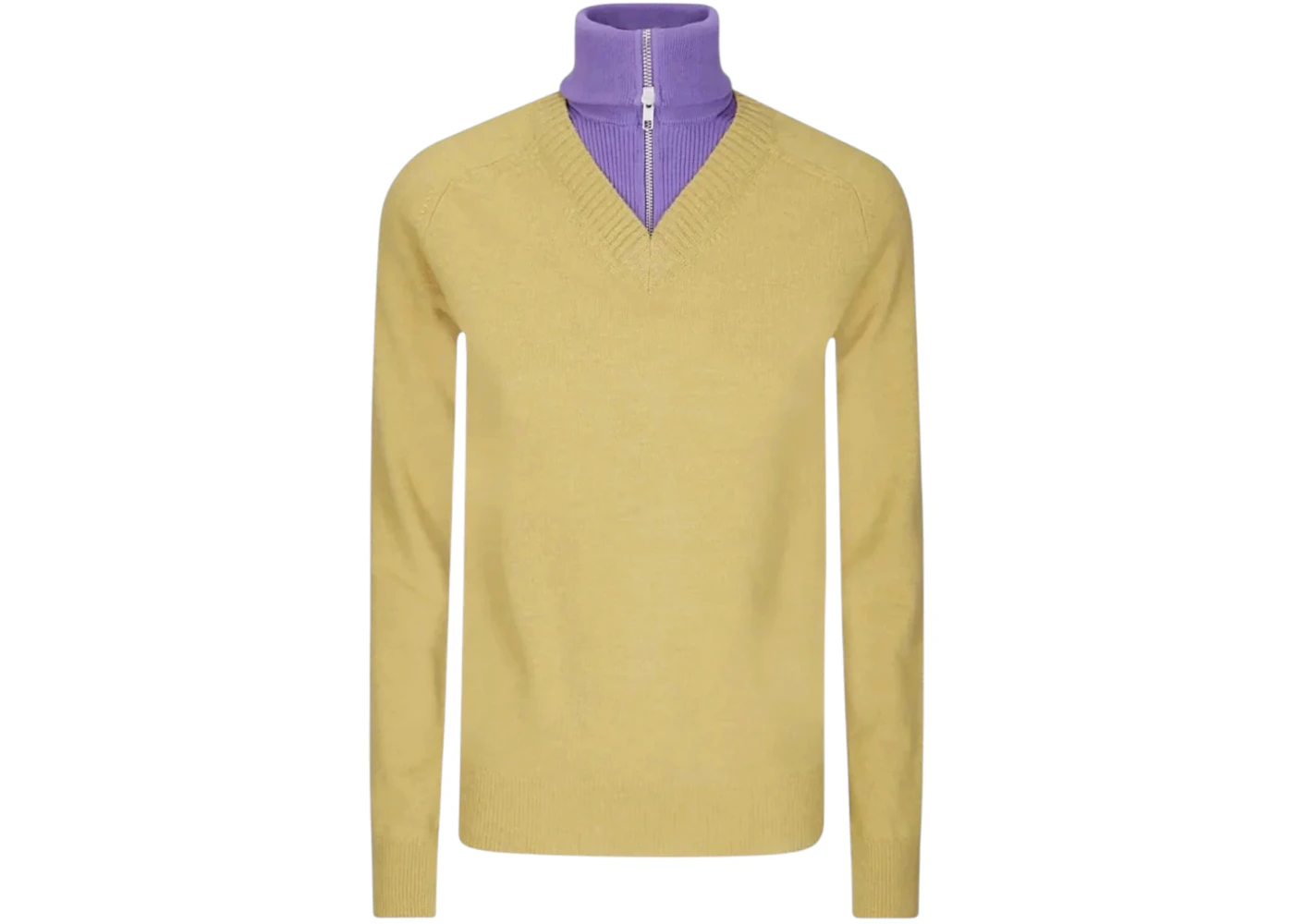 MM6 Maison Margiela Women's Knit Pullover Mustard/Violet