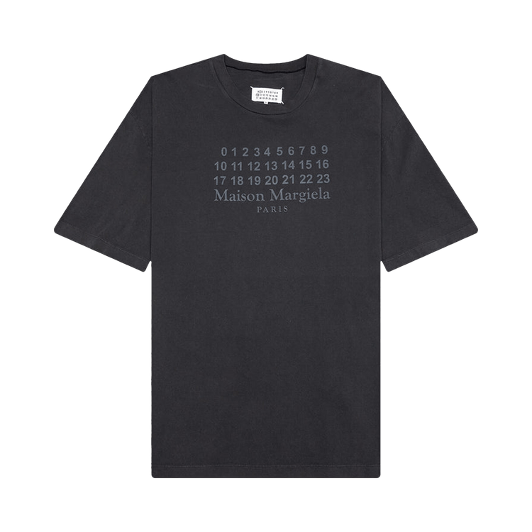 Maison Margiela Number Logo T-Shirt 'Washed Black'