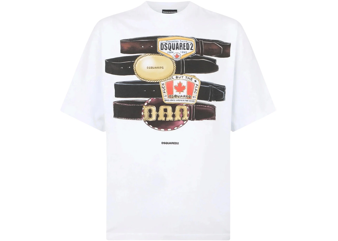 Dsquared2 S78GD0113 Iconique Loose Fit Tee White