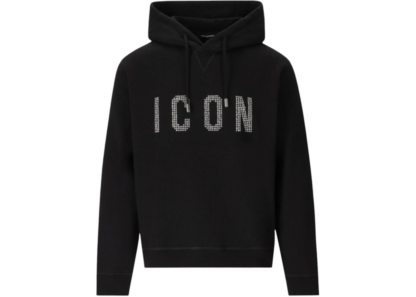 Dsquared2 Studded Icon Logo Hoodie Black
