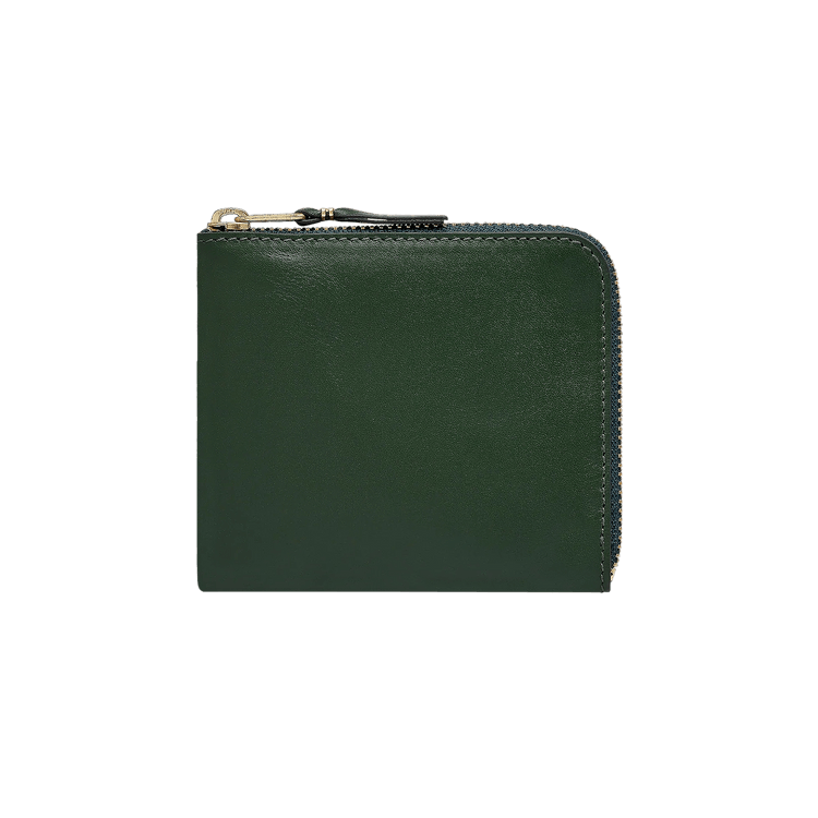 Comme des Garçons Wallet Classic Leather Line L-Zipper Wallet 'Green'