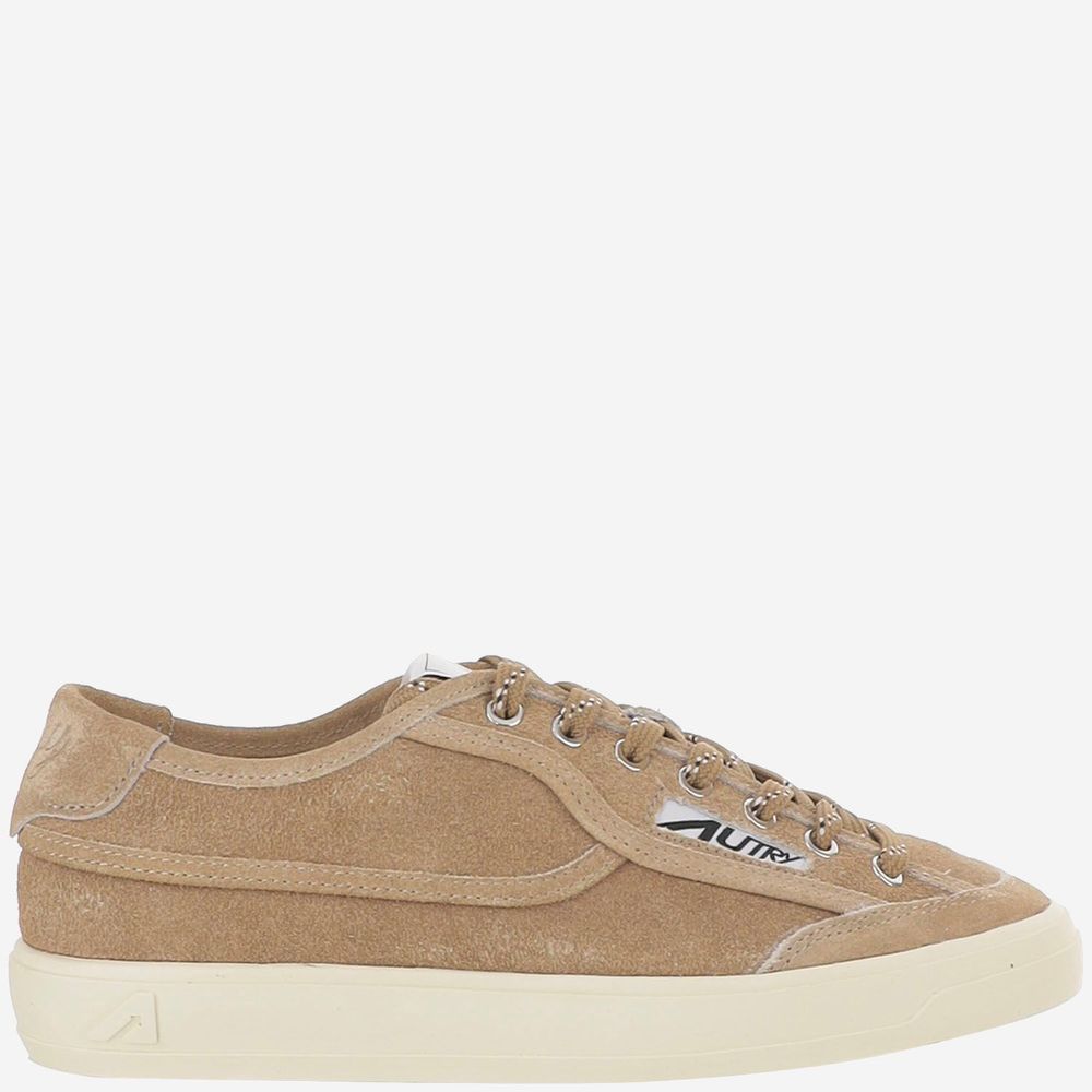 Autry Suede Lace-Up Low-Top Sneakers