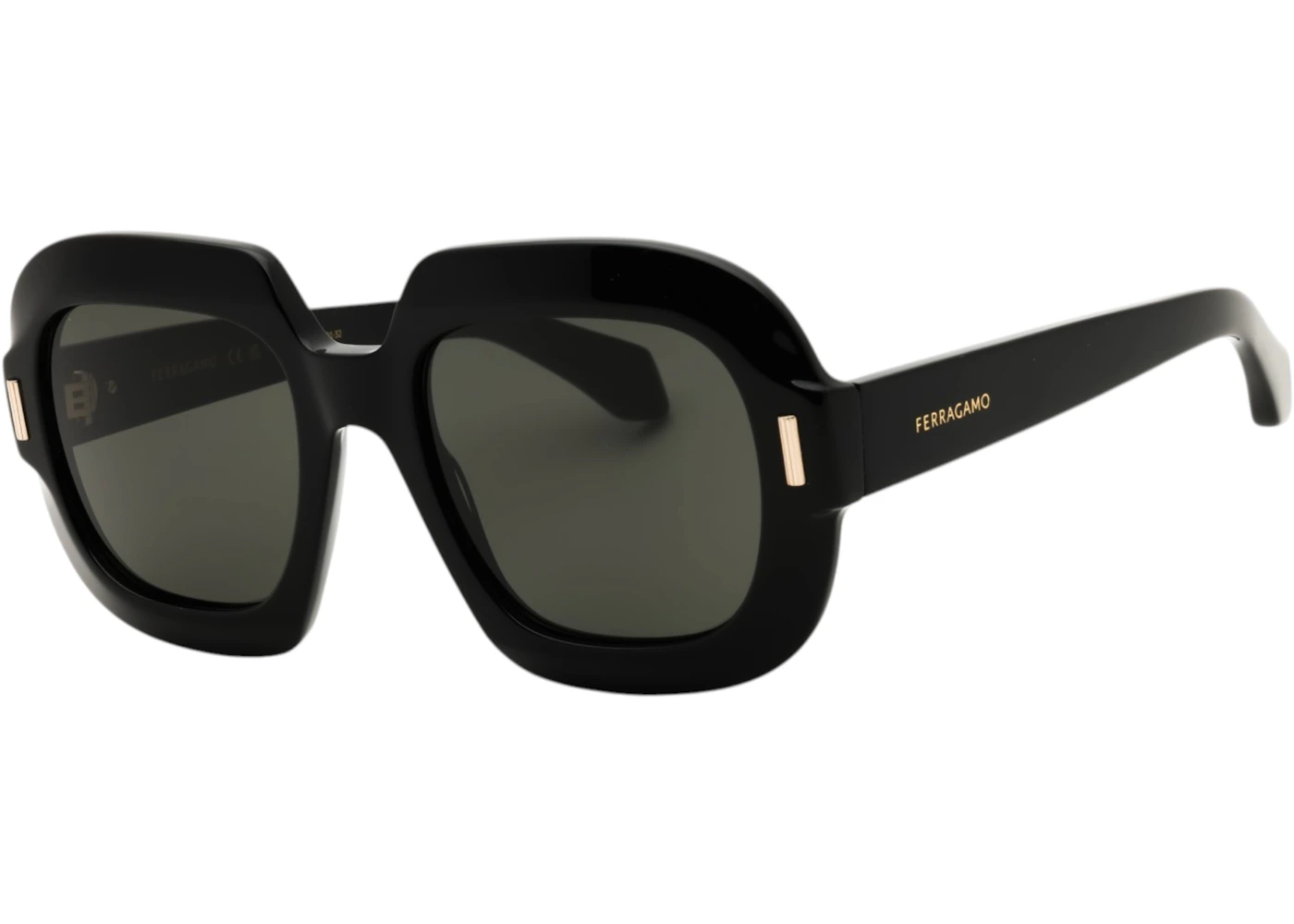 Ferragamo Women's Acetate (SF2068SE-001) Sunglasses Black