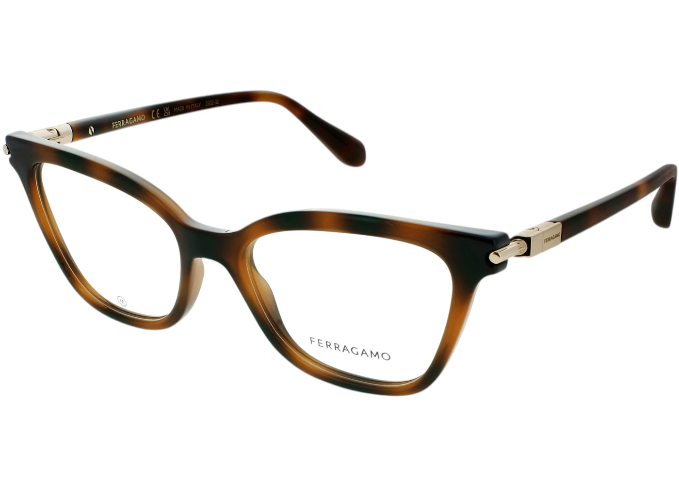 Ferragamo Women's Plastic (SF2991-240-51) Optical Frames Tortoise