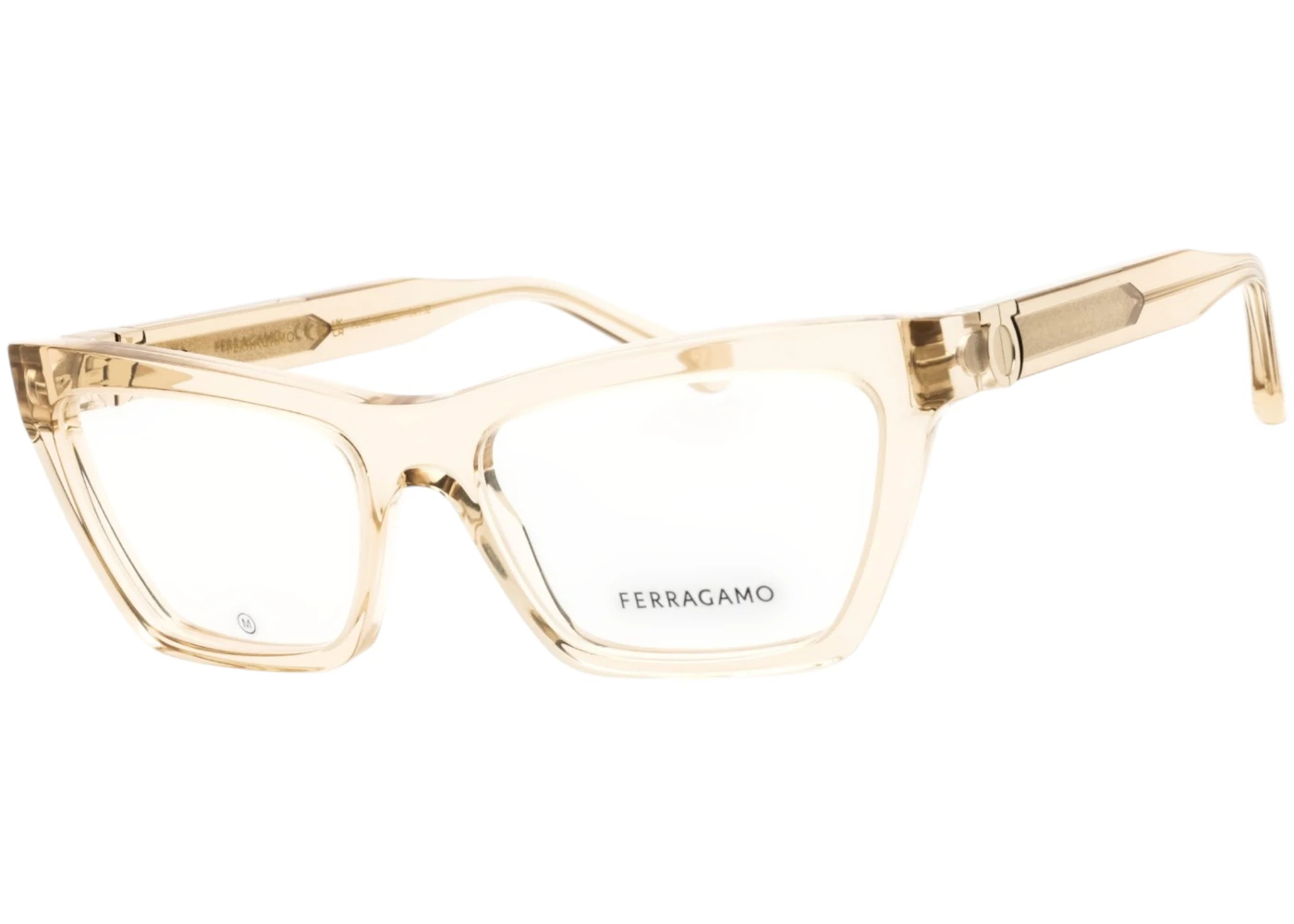 Ferragamo Women's Acetate (SF3021-259) Sunglasses Brown