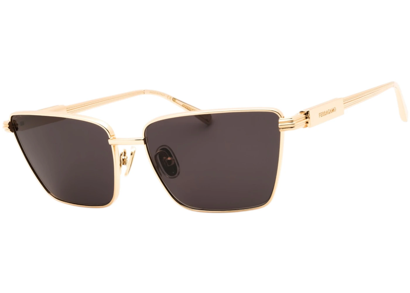 Ferragamo Women's Metal (SF331S-738) Sunglasses Gold