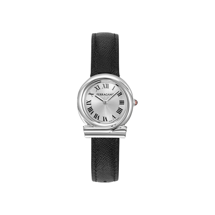 Ferragamo Gancini Twisted Leather Watch 'Stainless Steel'
