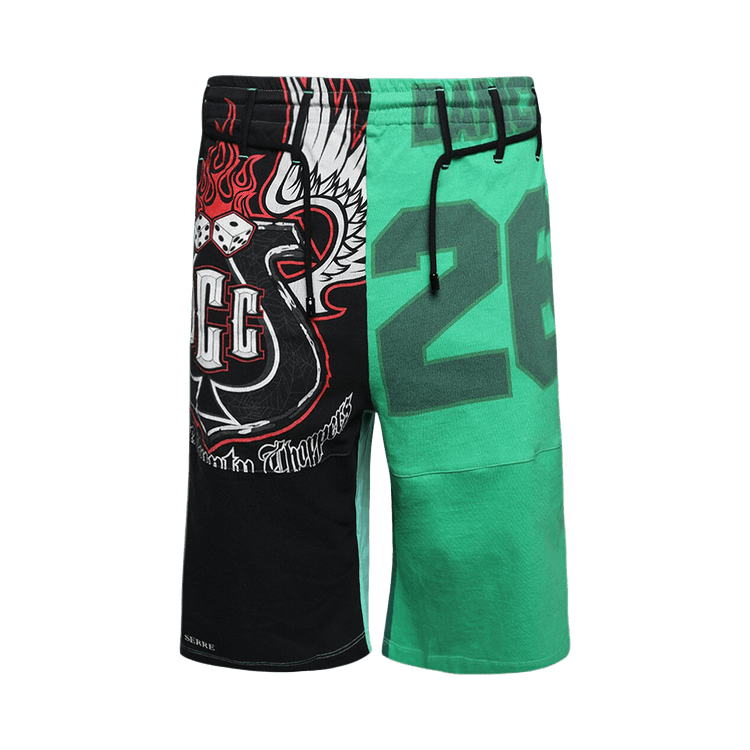 Marine Serre Regenerated T-Shirts Graphic Short 'Bright Green'