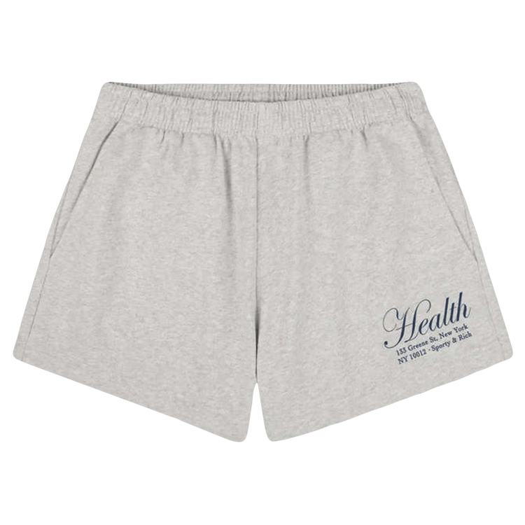 Sporty & Rich Ny Health Disco Short 'Heather Gray'