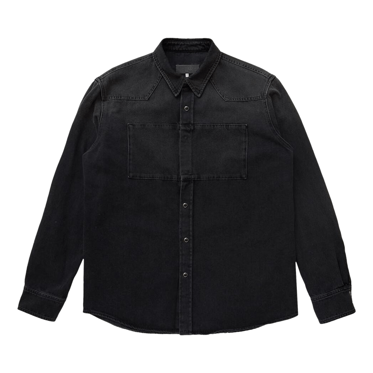 MM6 Maison Margiela Paneled Denim Shirt 'Black'
