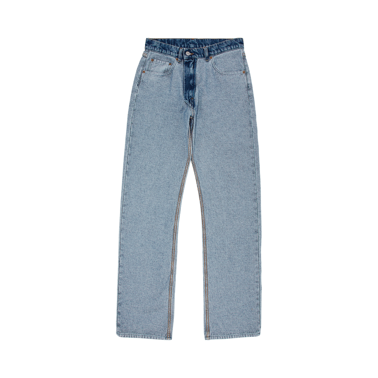 MM6 Maison Margiela 5 Pockets Canvas Pants 'Medium Blue'