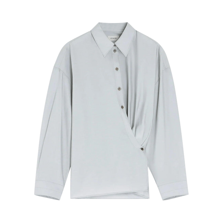 Lemaire Straight Collar Twisted Shirt 'Mist'