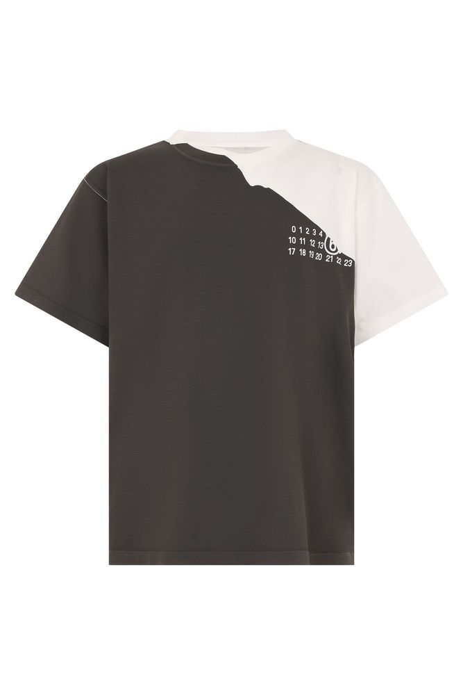 MM6 Maison Margiela Two-Tone Logo T-Shirt