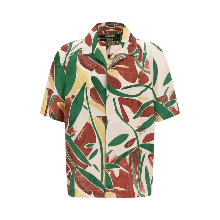 Jacquemus La Chemise Fonccio 'Print Abstract Vegetal Pi'