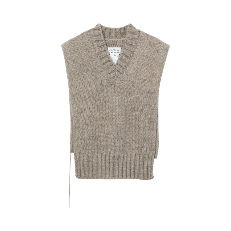 Maison Margiela Botanical Dye Knit Vest 'Light Brown'