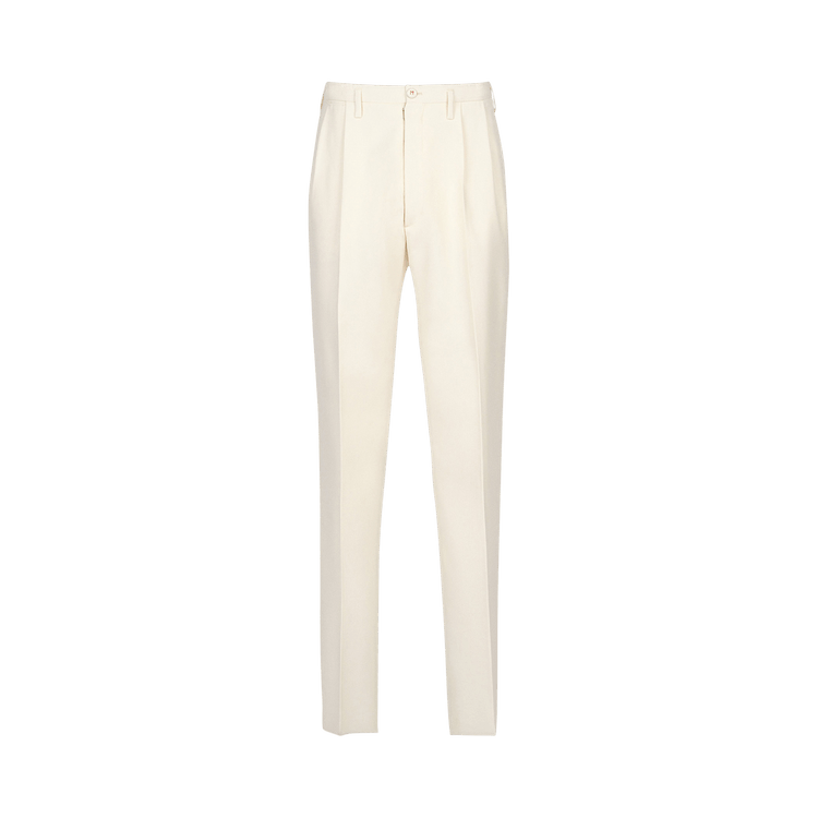 Maison Margiela Mohair Silk Trousers 'Off White'