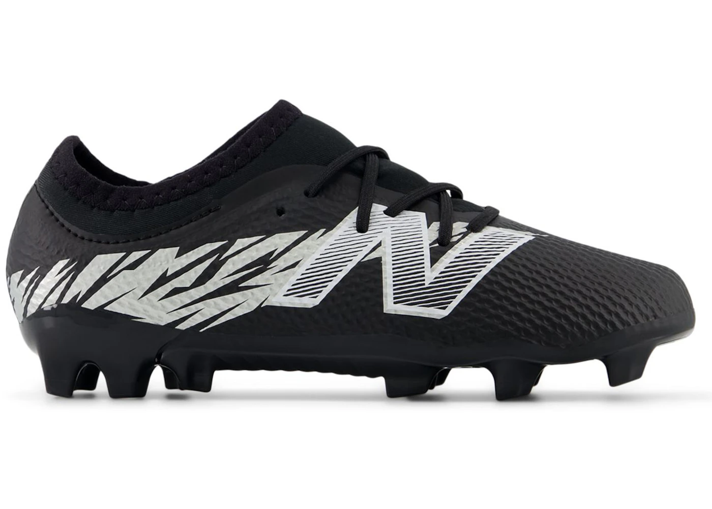 New Balance Furon V8 Team Junior FG Black Metallic Silver White (PS/GS)