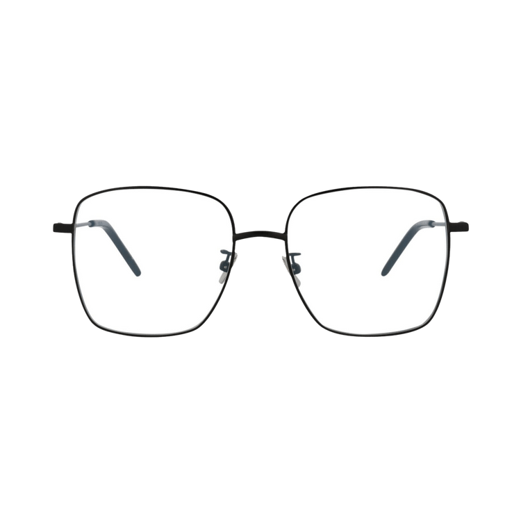 Saint Laurent Square Sunglasses 'Black/Transparent'