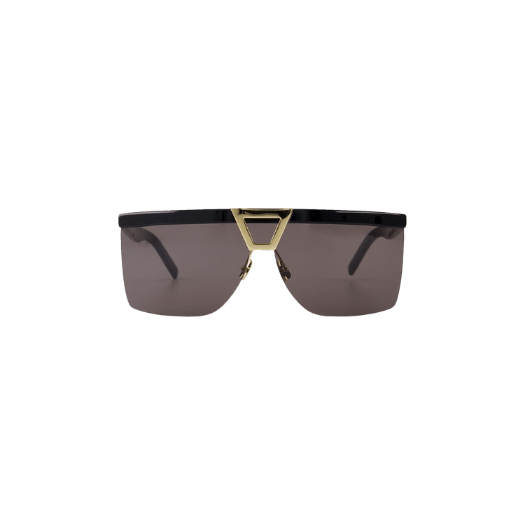 Saint Laurent Shield Shape Frame Sunglasses 'Black'