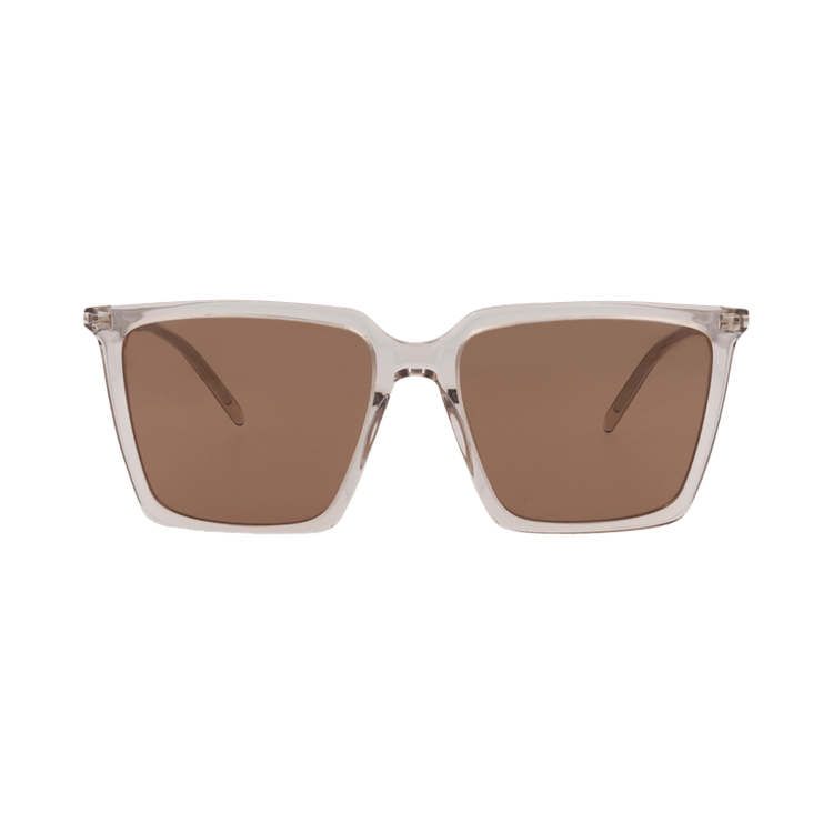 Saint Laurent Square Sunglasses 'Nude/Brown'