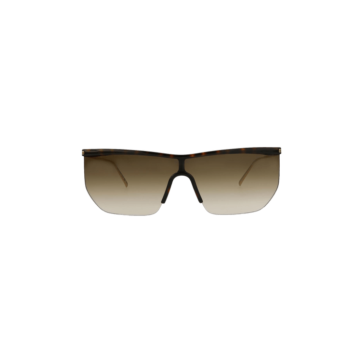 Saint Laurent Mask Sunglasses 'Havana/Gold/Brown'