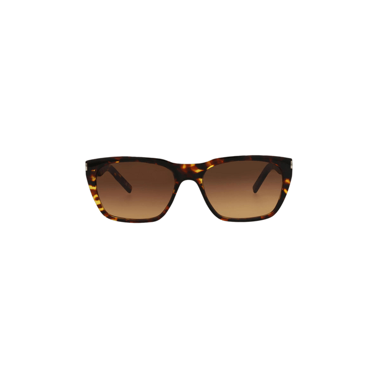 Saint Laurent Square Sunglasses 'Havana/Brown'