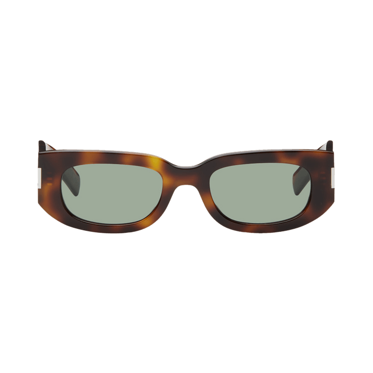 Saint Laurent Rectagular Sunglasses 'Havana'