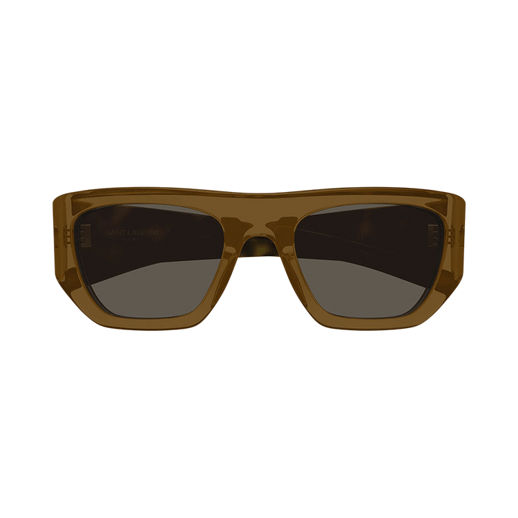 Saint Laurent Square Sunglasses 'Brown'