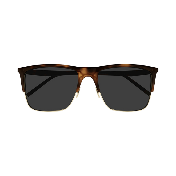 Saint Laurent Rectangular Sunglasses 'Shiny Medium/Shiny Light Gold'