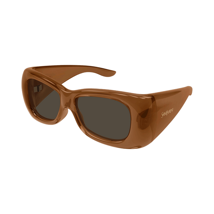 Saint Laurent Oversized Pillowed Sunglasses 'Brown'