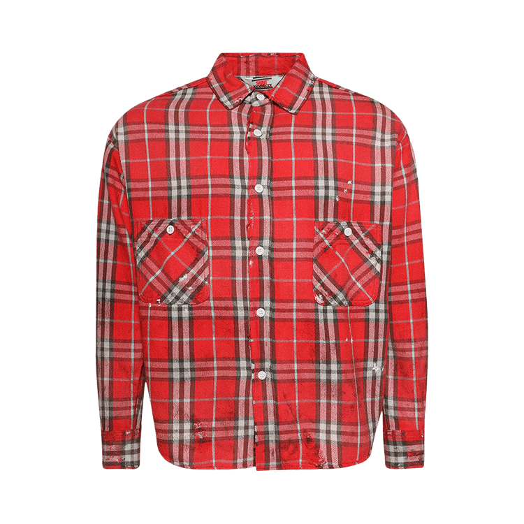 SAINT Mxxxxxx Flannel Shirt 'Red'