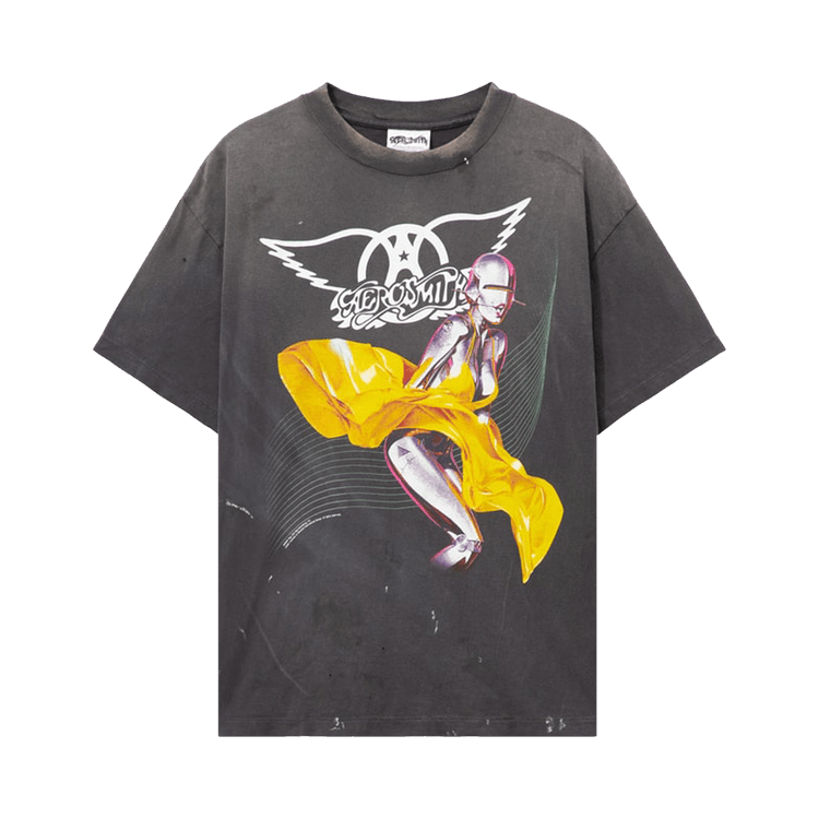 SAINT Mxxxxxx x Aerosmith Short-Sleeve T-Shirt 'Black'