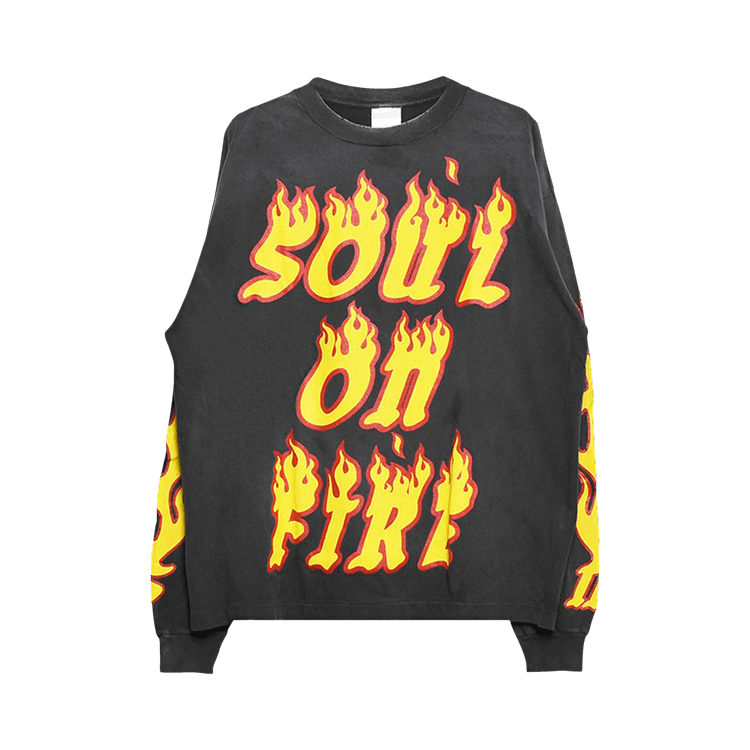 SAINT Mxxxxxx Soul On Fire Long-Sleeve T-Shirt 'Black'
