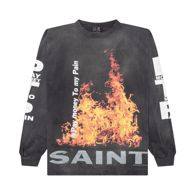 SAINT Mxxxxxx x Pay Money To My Pain SR To SS Long-Sleeve Tee 'Black'