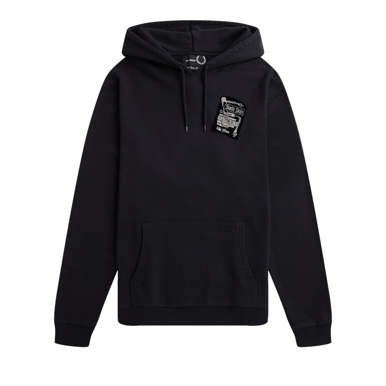 Fred Perry x Raf Simons Destroyed Hoody 'Black'