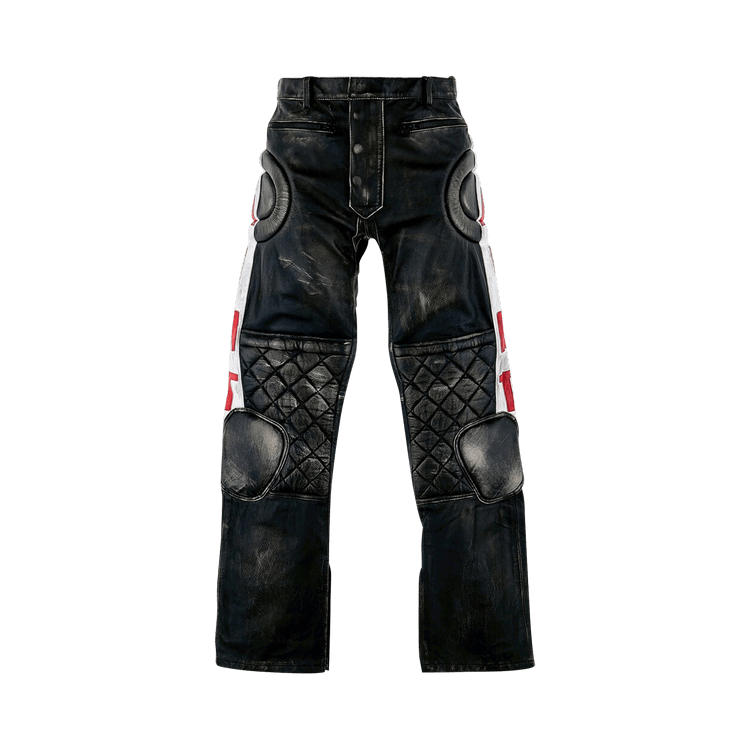 SAINT Mxxxxxx Leather Racer Pants 'Black'