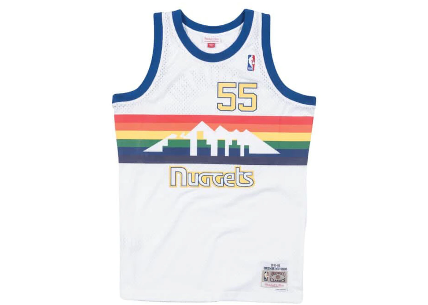 Mitchell & Ness Denver Nuggets 1991-92 Dikembe Mutombo Swingman Jersey White