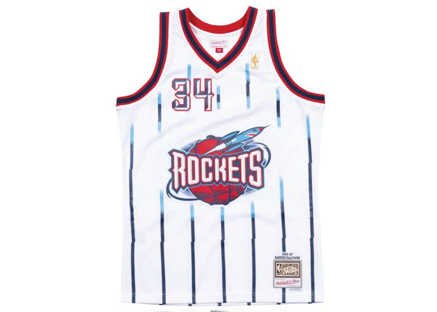 Mitchell & Ness Houston Rockets 1996-97 Hakeem Olajuwon Swingman Jersey White