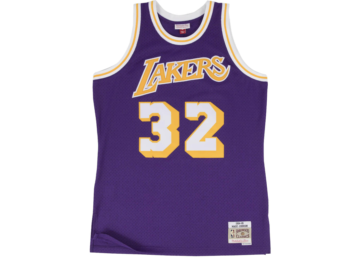 Mitchell & Ness Los Angeles Lakers Road 1984-85 Magic Johnson Swingman Jersey Purple