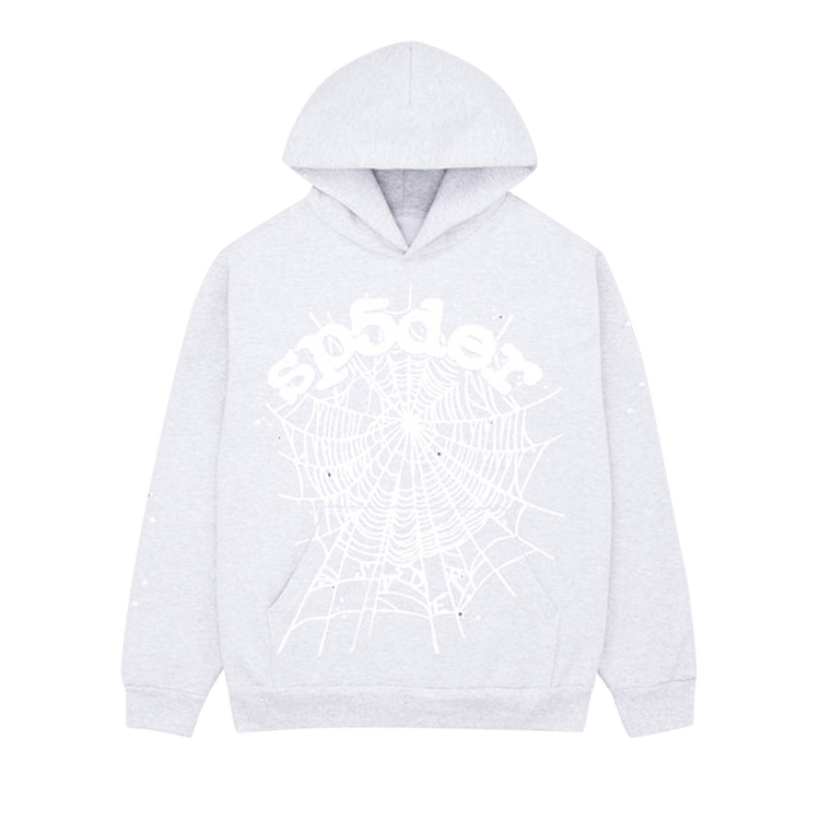 Sp5der OG Web Hoodie 'Heather Grey'
