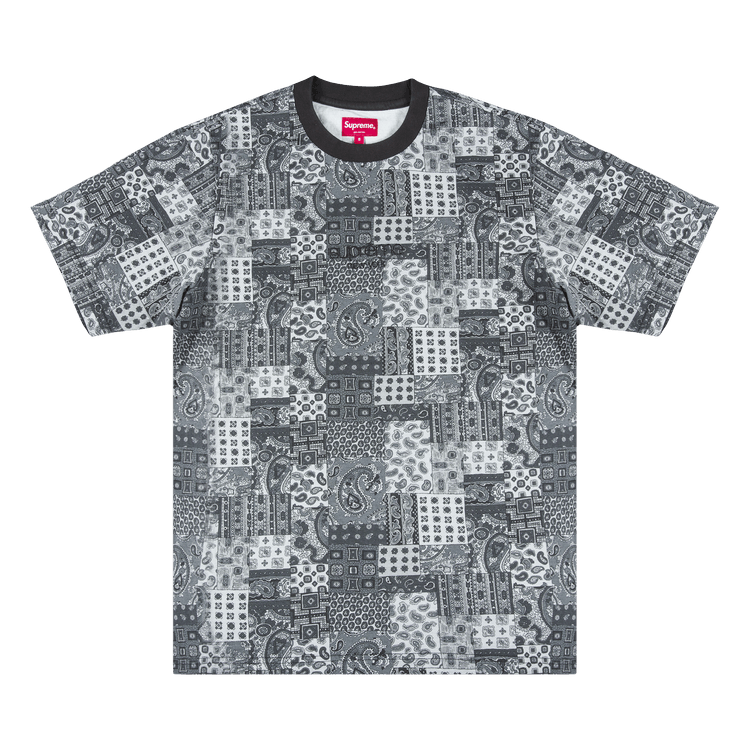 Supreme Patchwork Paisley Short-Sleeve Top 'Black'