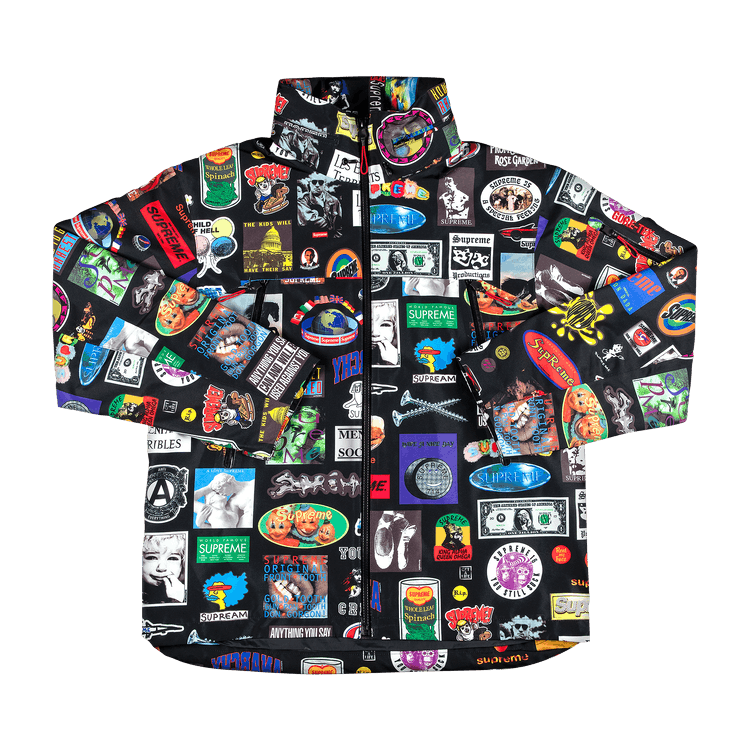 Supreme GORE-TEX Stickers Shell Jacket 'Black'