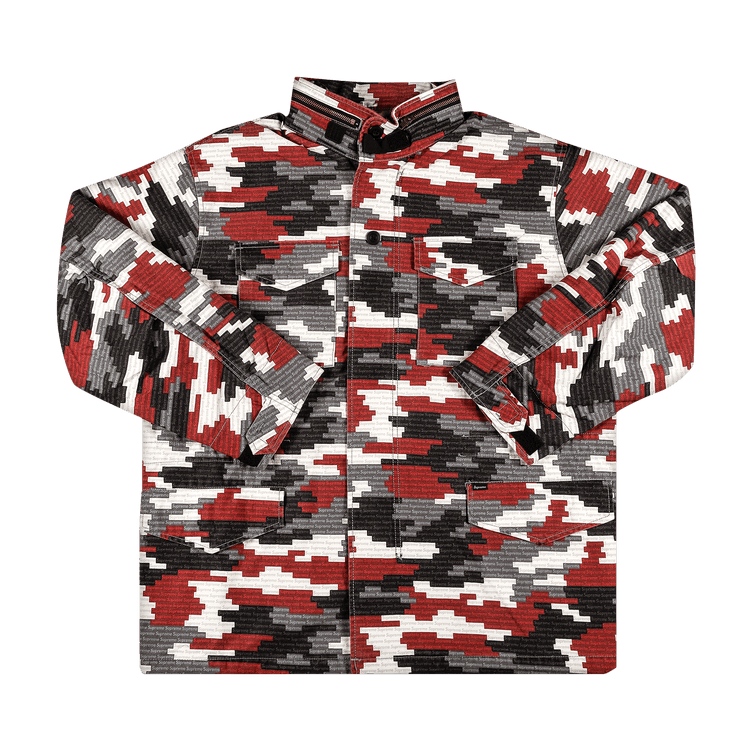 Supreme Logo Camo M-65 Jacket 'Red'