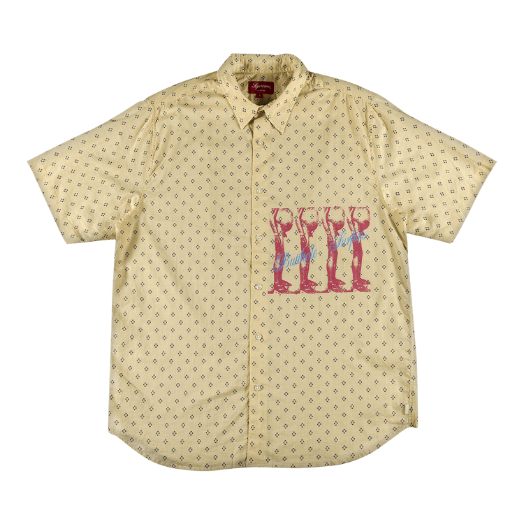 Supreme x Butthole Surfers Short-Sleeve Shirt 'Light Yellow'
