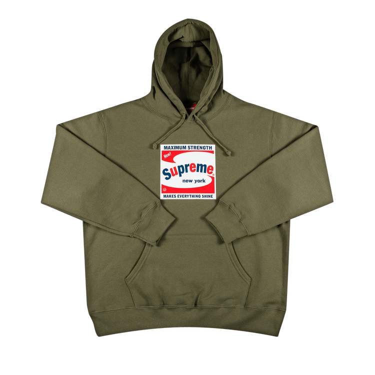 Supreme Shine Hooded Sweatshirt 'Light Olive'