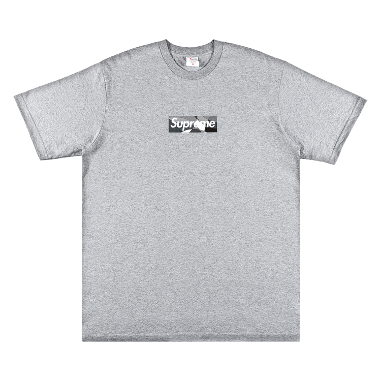 Supreme x Emilio Pucci Box Logo Tee 'Heather Grey/Black'