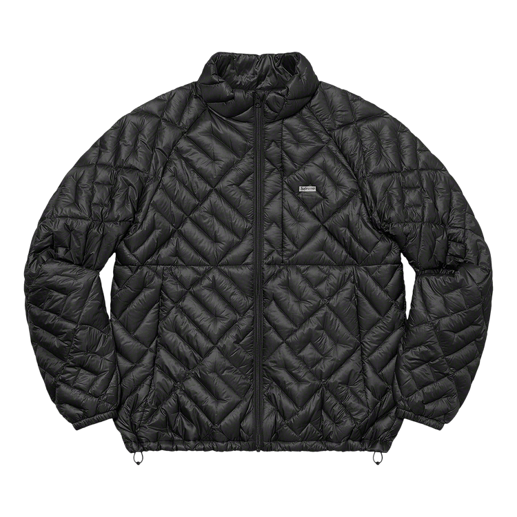 Supreme Spellout Quilted Lightweight Down Jacket 'Black'