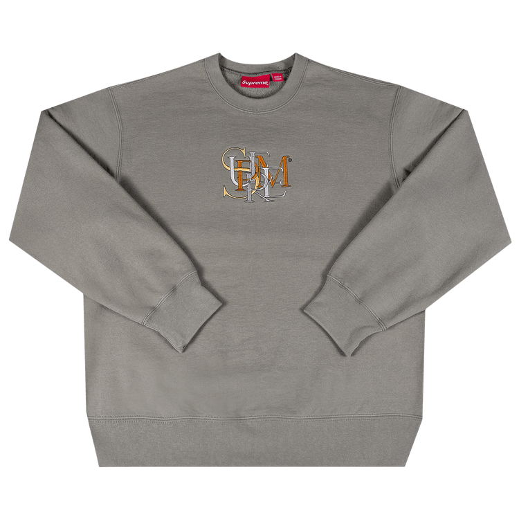 Supreme Overlap Crewneck 'Light Olive'