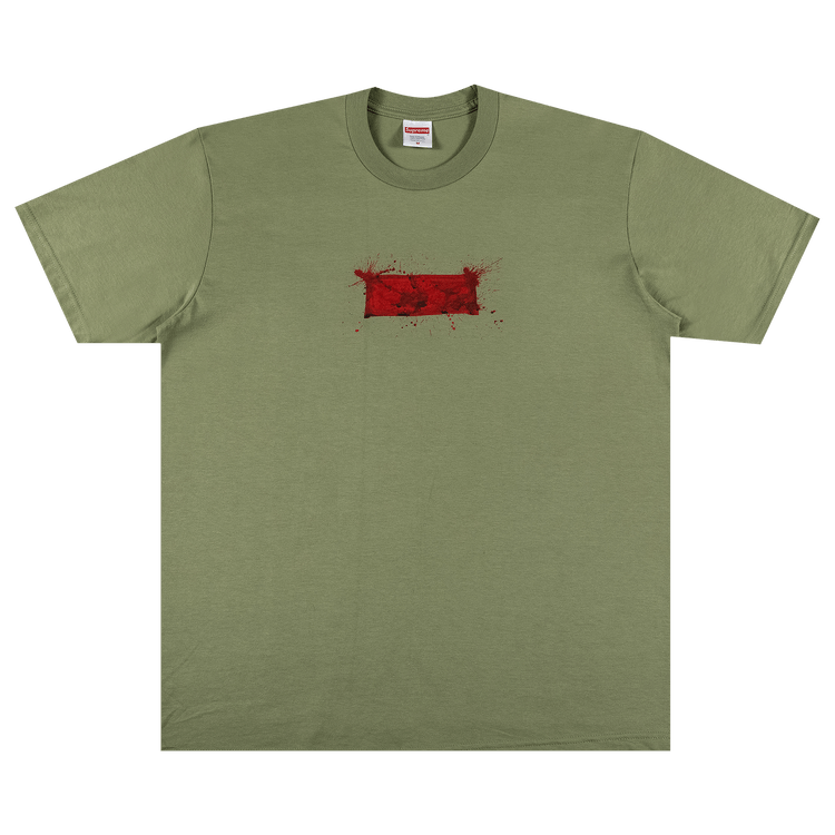 Supreme Ralph Steadman Box Logo Tee 'Light Olive'